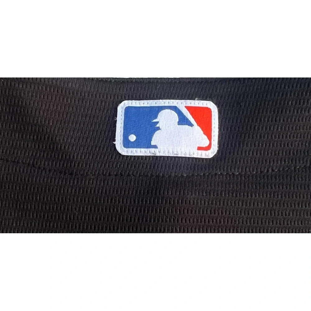 NY Mets Nike 2022 Max Scherzer #21 Youth Jersey Black Mr.Met Patches on sleeve 8